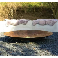 Cortenstalen Vuurschaal 150 plat